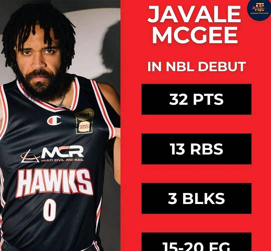 NBL首秀惊艳！昔日NBA总冠军中锋轰下32分13板3盖帽