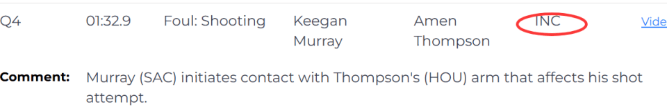 NBA重大误判！火箭四次获利仍加时输国王 漏吹杜兰特申京多次违例